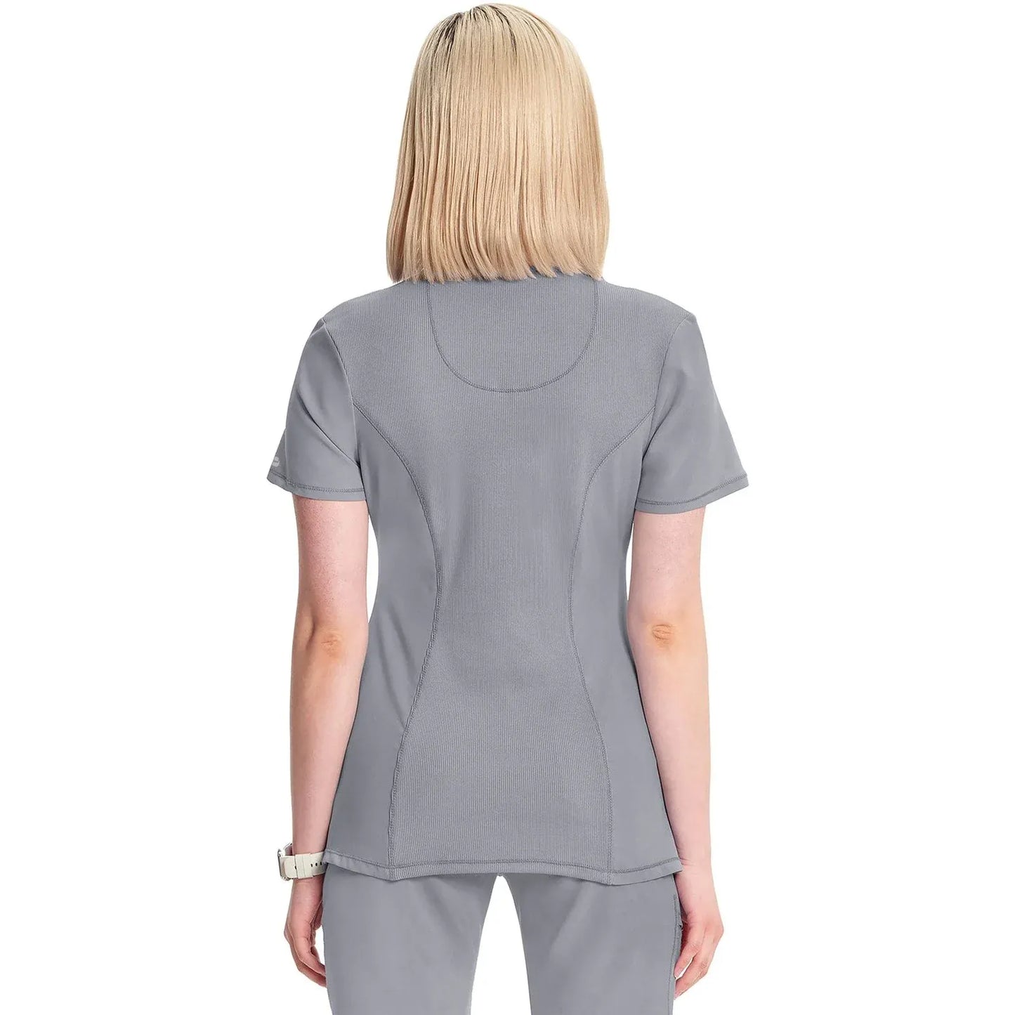 Infinity 2624A Scrubs Top Women's Round Neck Grey
