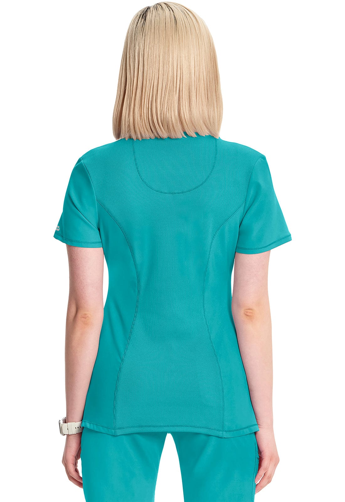 Infinity 2624A Scrubs Top Women's Round Neck Teal Blue