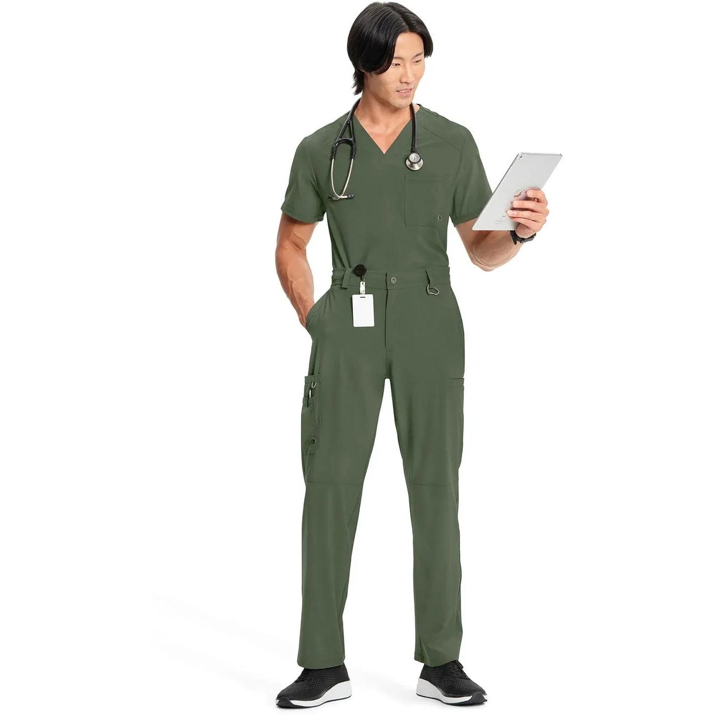 Infinity CK200A Scrubs Pants Men's Fly Front Olive