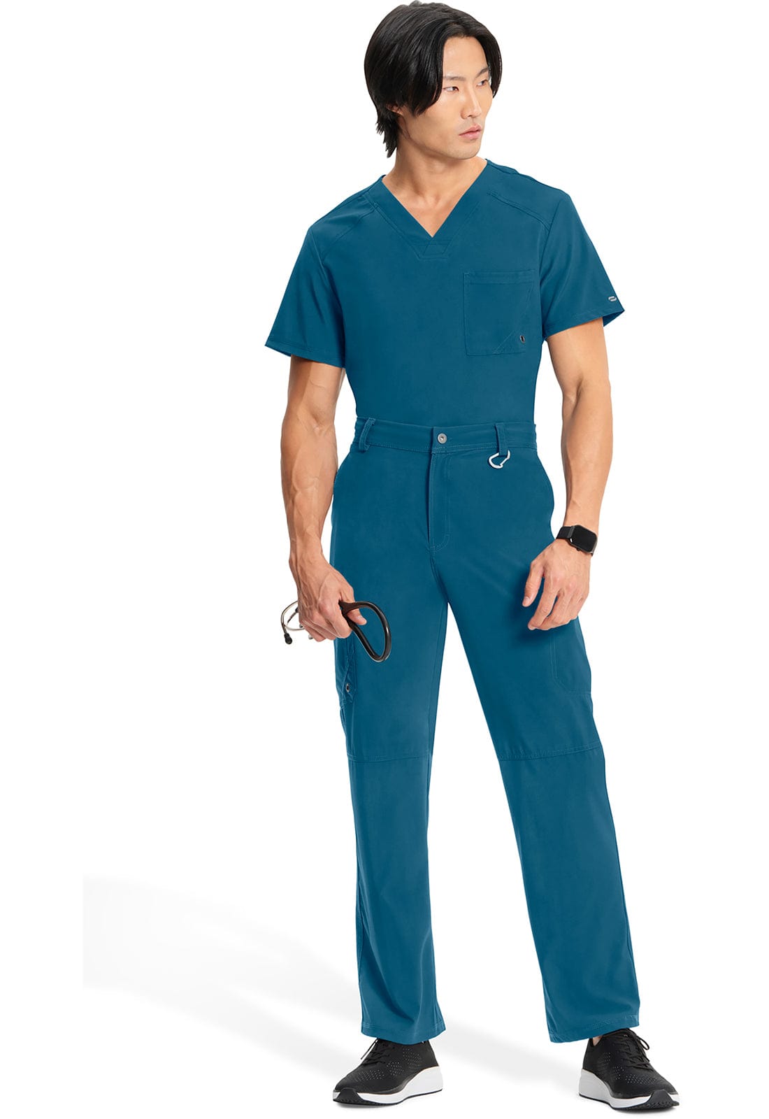 Infinity CK200A Scrubs Pants Mens Fly Front Caribbean Blue