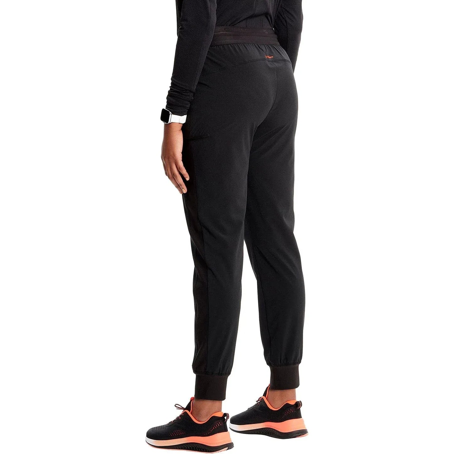 Infinity Scrubs Pants Infinity IN122A Mid Rise Jogger Women Scrubs Pant Black