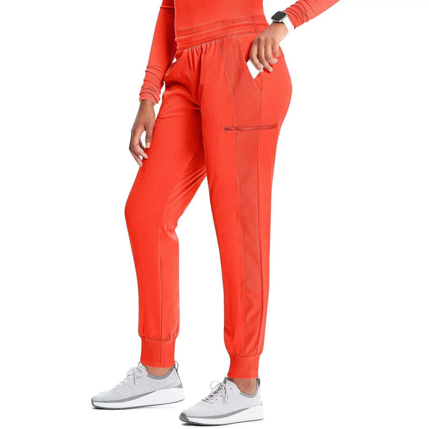 Infinity GNR8 IN122A Mid Rise Jogger Women Scrubs Pant Fire Bird