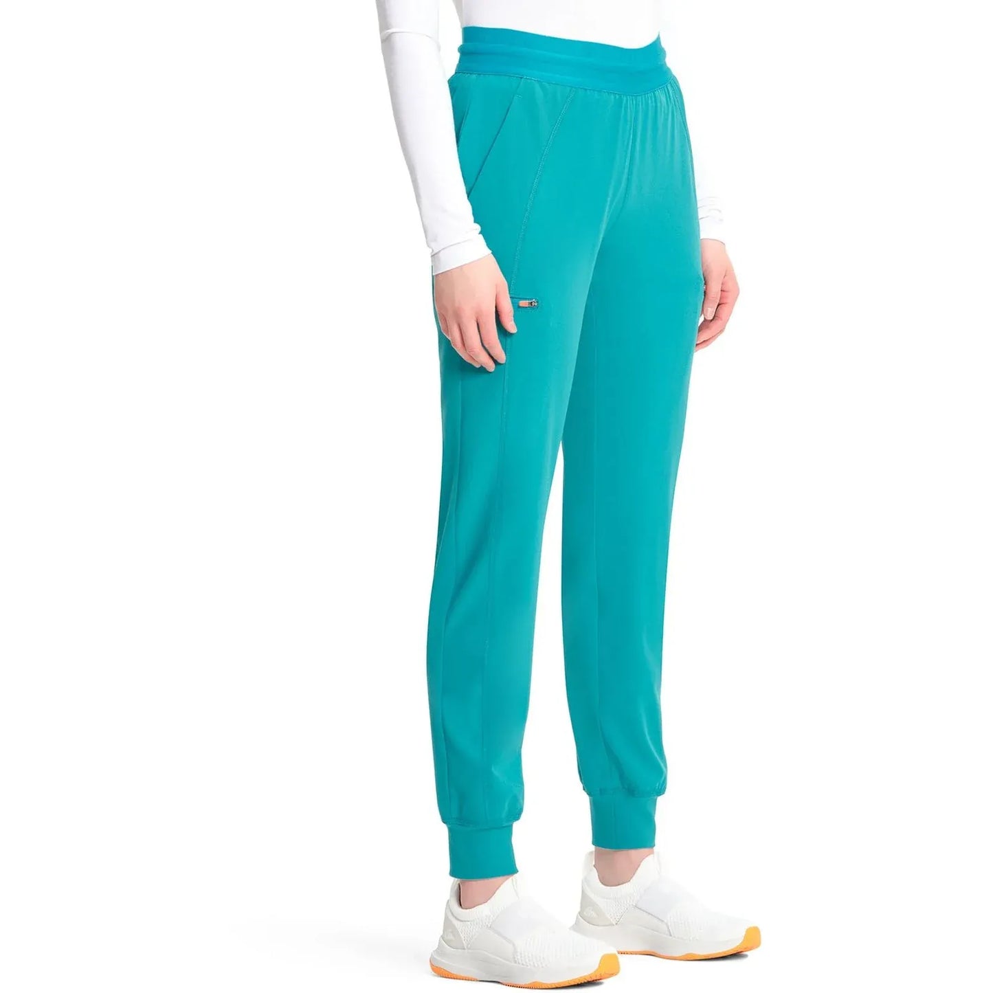 Infinity Scrubs Pants Infinity IN122A Mid Rise Jogger Women Scrubs Pant Teal Blue