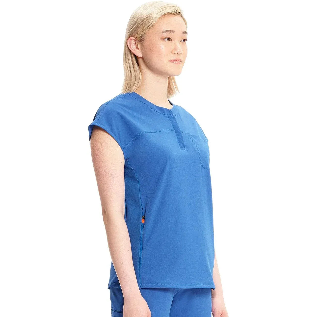 Cherokee Infinity IN622A Henley Top Women Top Royal