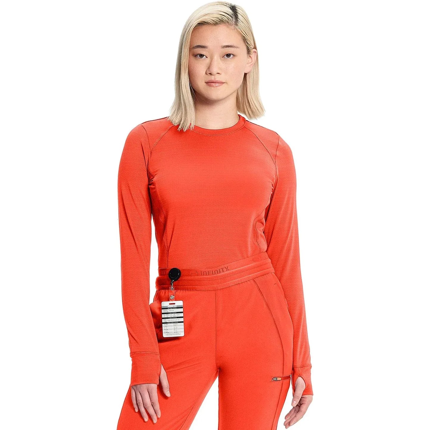 Infinity GNR8 IN640 Long Sleeve Performance Underscrub Women Fire Bird