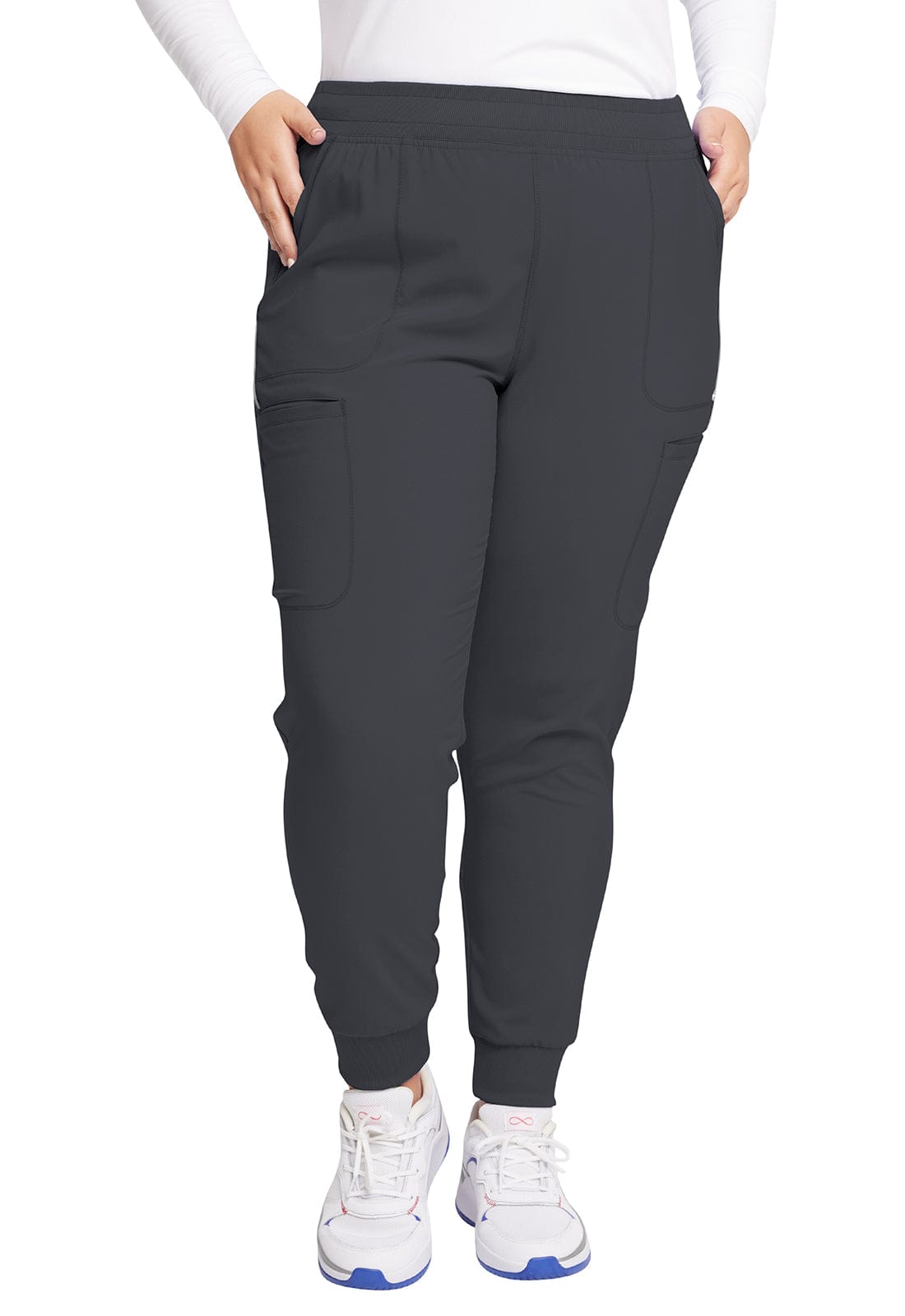Cherokee Scrubs Pants Infinity Scrubs Jogger Pants Pewter