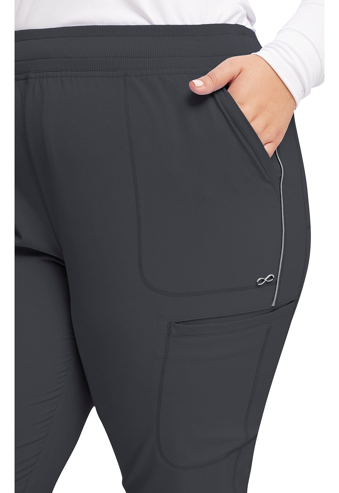 Cherokee Scrubs Pants Infinity Scrubs Jogger Pants Pewter