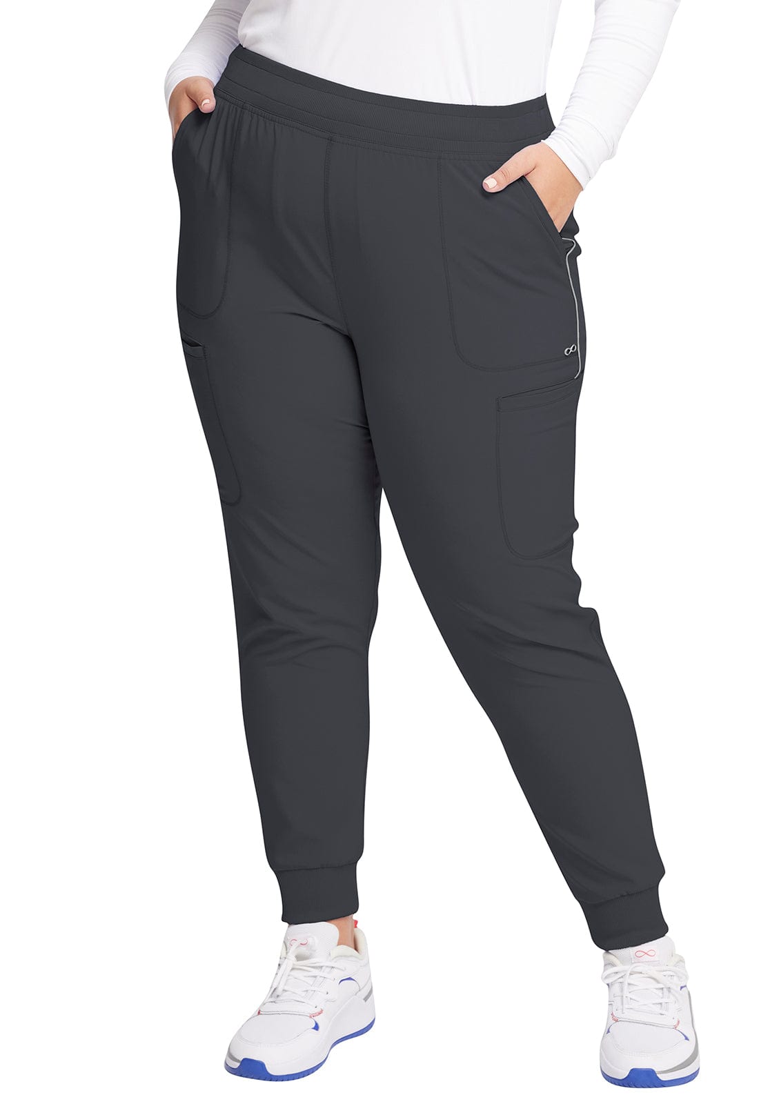 Cherokee Scrubs Pants Infinity Scrubs Jogger Pants Pewter