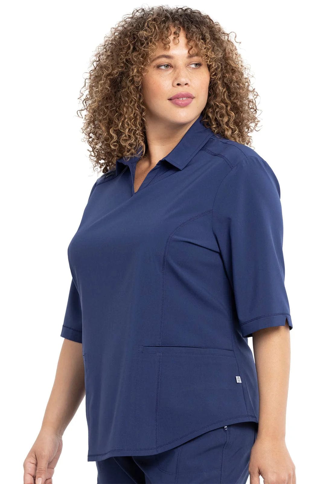 Cherokee Scrubs Top Infinity Scrubs Polo Shirt Navy