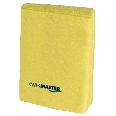 Kwikmaster Cleaning & Washroom Supplies Carton of 12 Kwikmaster Bathroom Microfibre Cloth Yellow2