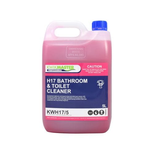 Kwikmaster Professional Cleaning & Washroom Supplies Carton of 2 Kwikmaster H17 Toilet And Urinal Cleaner 5L
