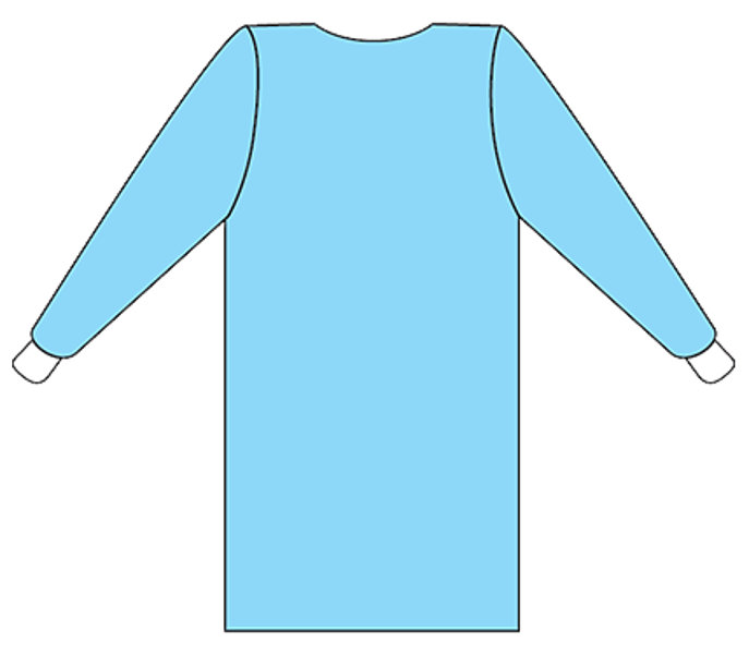 Large Sterile Surgical Gown With Towels