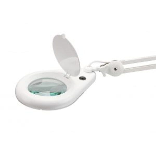 LED Magnifying Lamp with Clamp – Medical Examination Light 12cm Lens, 115cm Arm