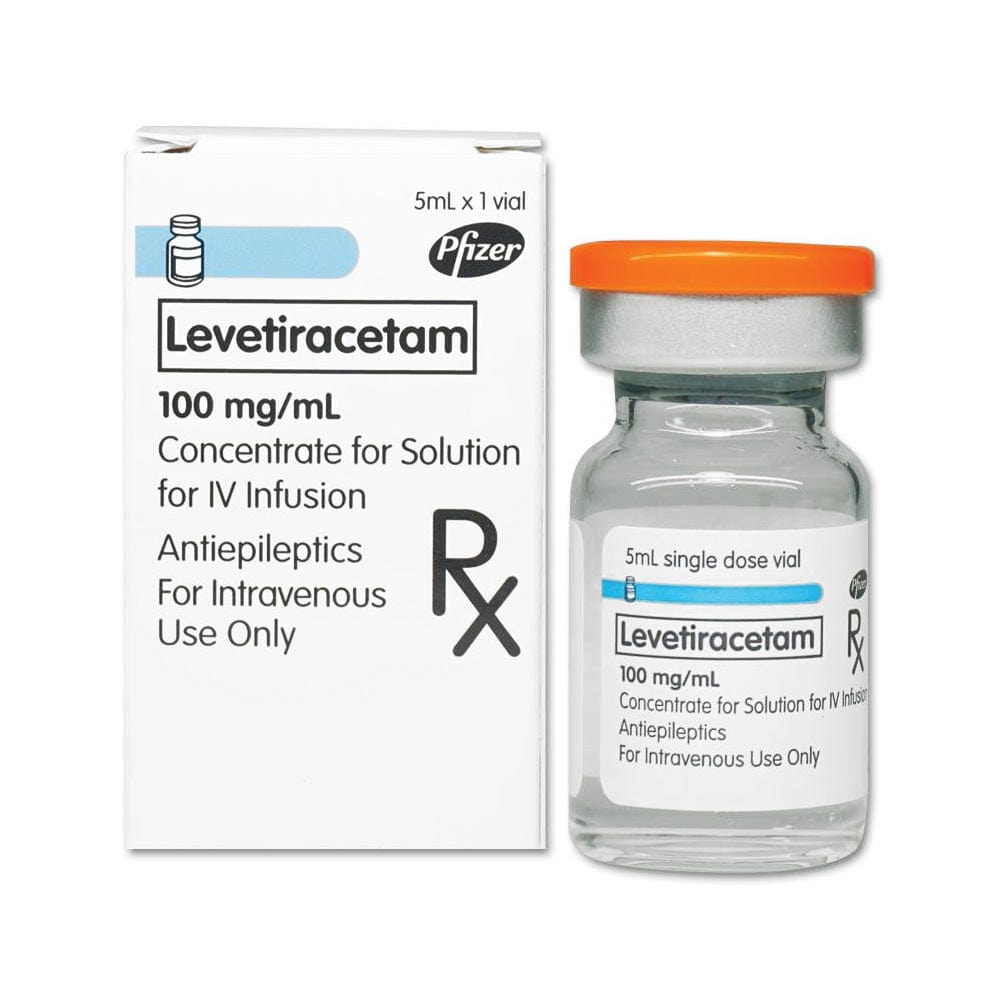 Pfizer Anticonvulsants Levetiracetam 500mg/5ml Intravenous (IV) Injection