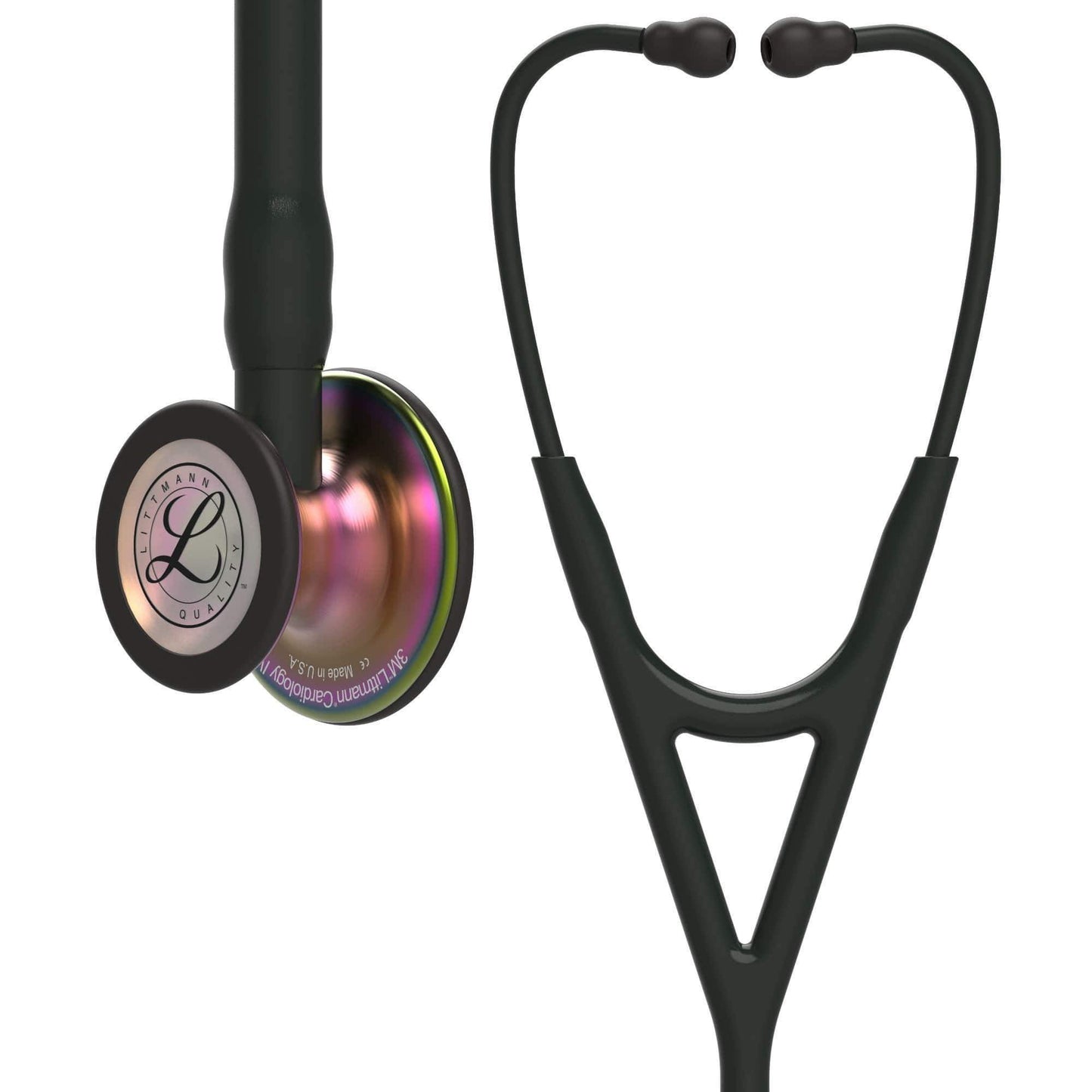 Littmann Cardiology Stethoscopes Littmann Cardiology IV Stethoscope Black / Rainbow 6165