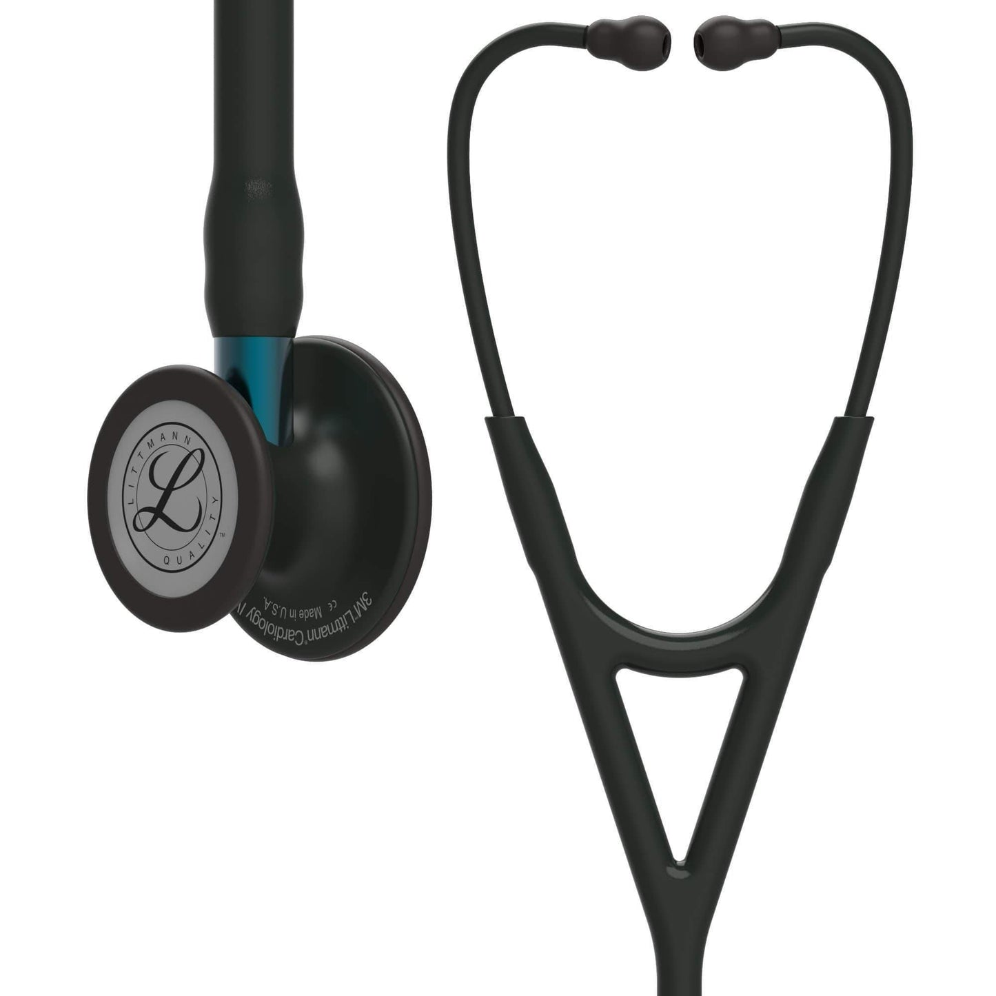 Littmann Cardiology Stethoscopes Littmann Cardiology IV Stethoscope Black with Blue Stem 6201