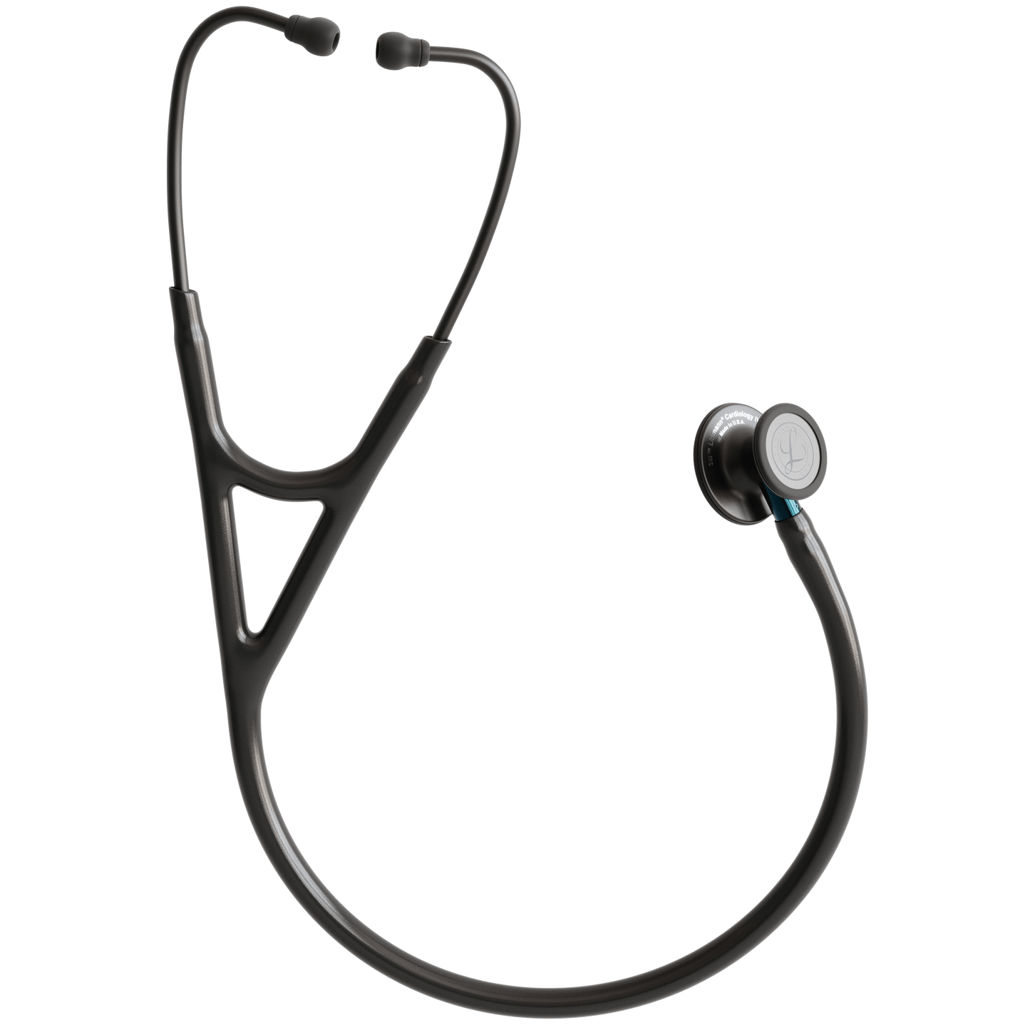 Littmann Cardiology Stethoscopes Littmann Cardiology IV Stethoscope Black with Blue Stem 6201