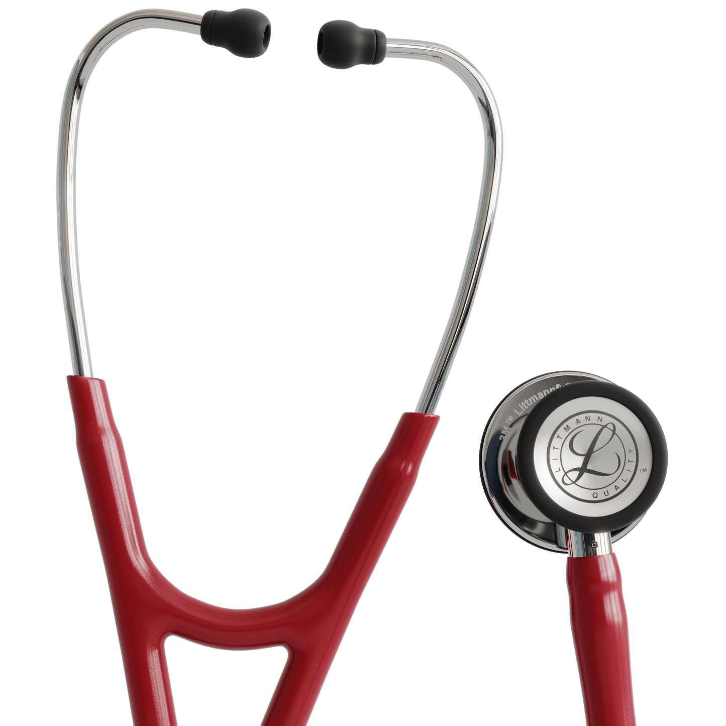 Littmann Cardiology Stethoscopes Littmann Cardiology IV Stethoscope Burgundy / Mirror 6170