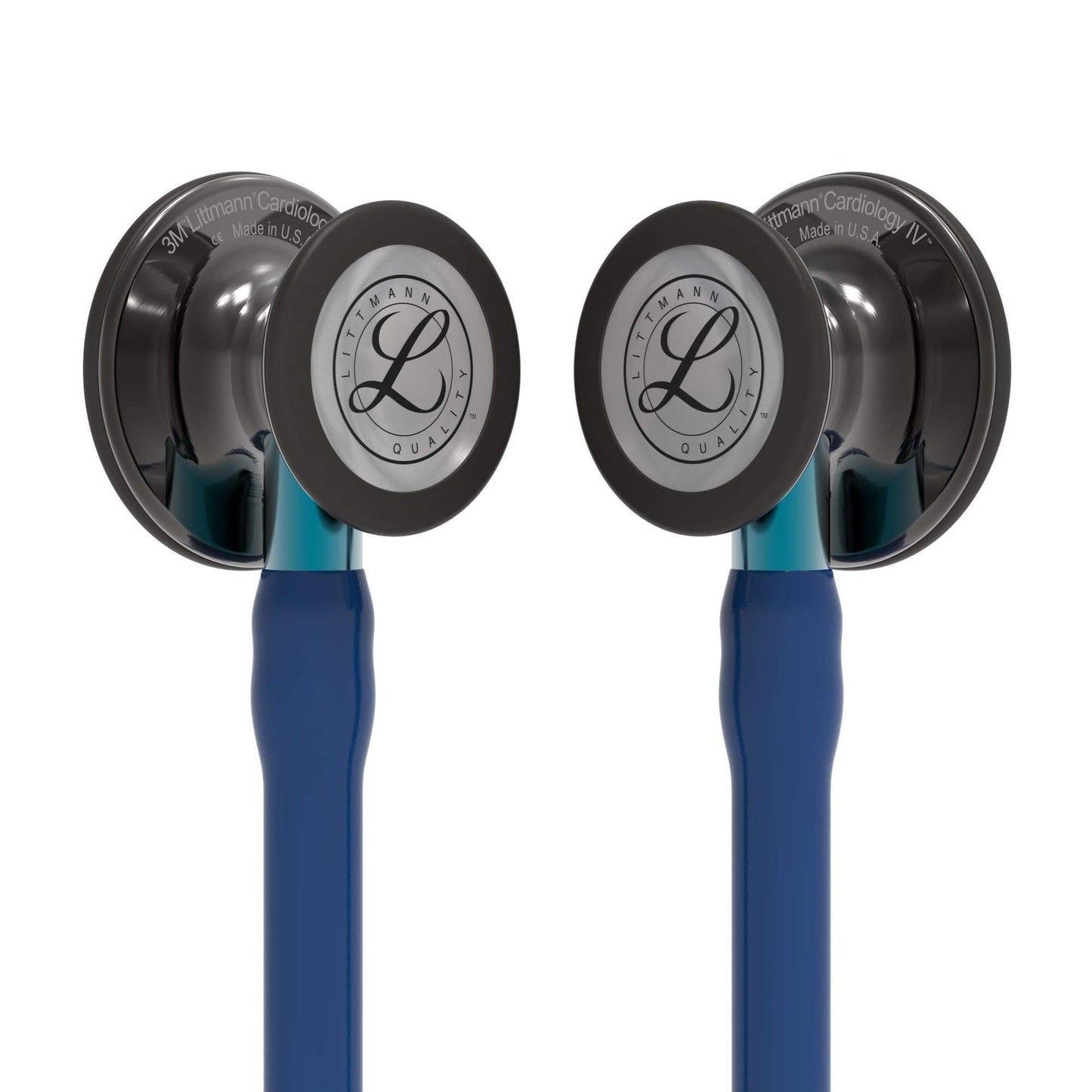 Littmann Cardiology Stethoscopes Littmann Cardiology IV Stethoscope Navy Headset Smoke Chest Navy Stem 6202