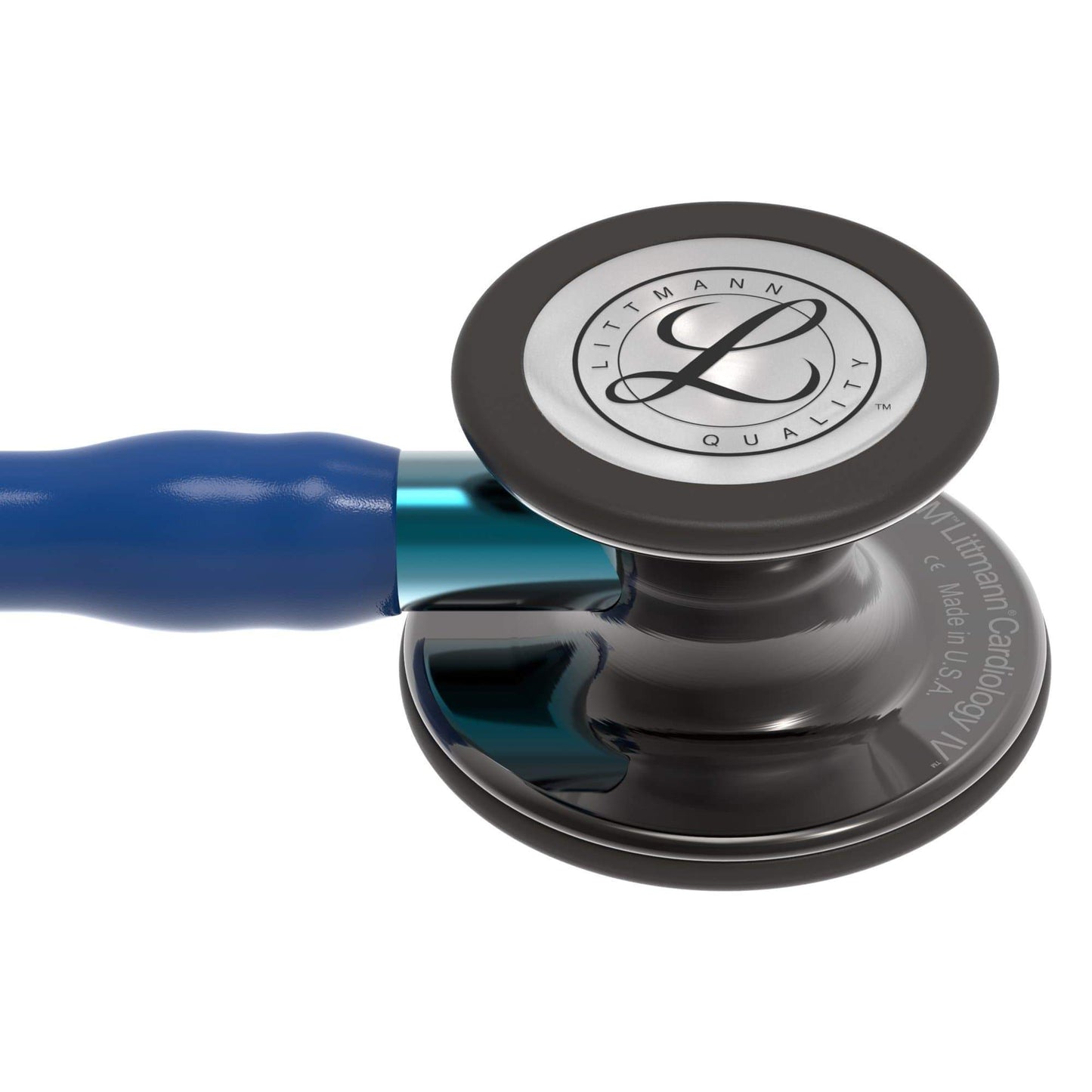 Littmann Cardiology Stethoscopes Littmann Cardiology IV Stethoscope Navy Headset Smoke Chest Navy Stem 6202