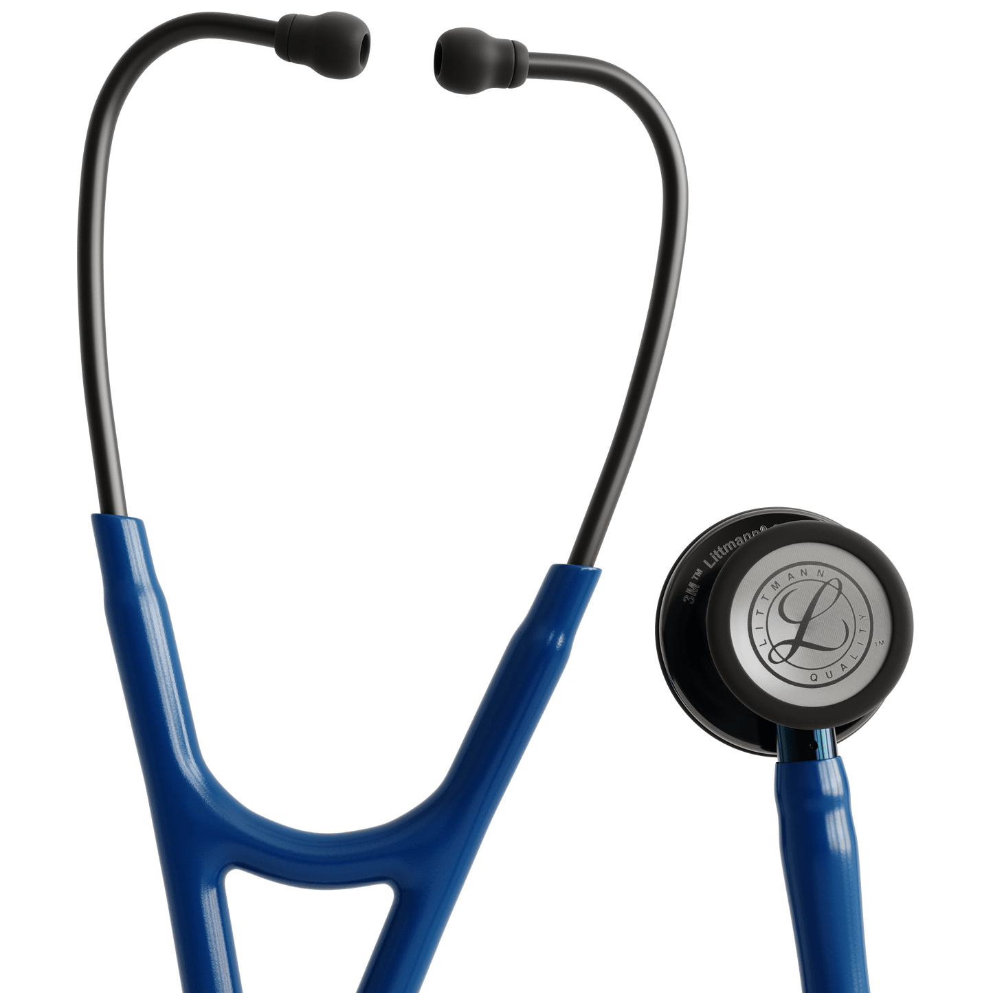 Littmann Cardiology Stethoscopes Littmann Cardiology IV Stethoscope Navy Headset Smoke Chest Navy Stem 6202