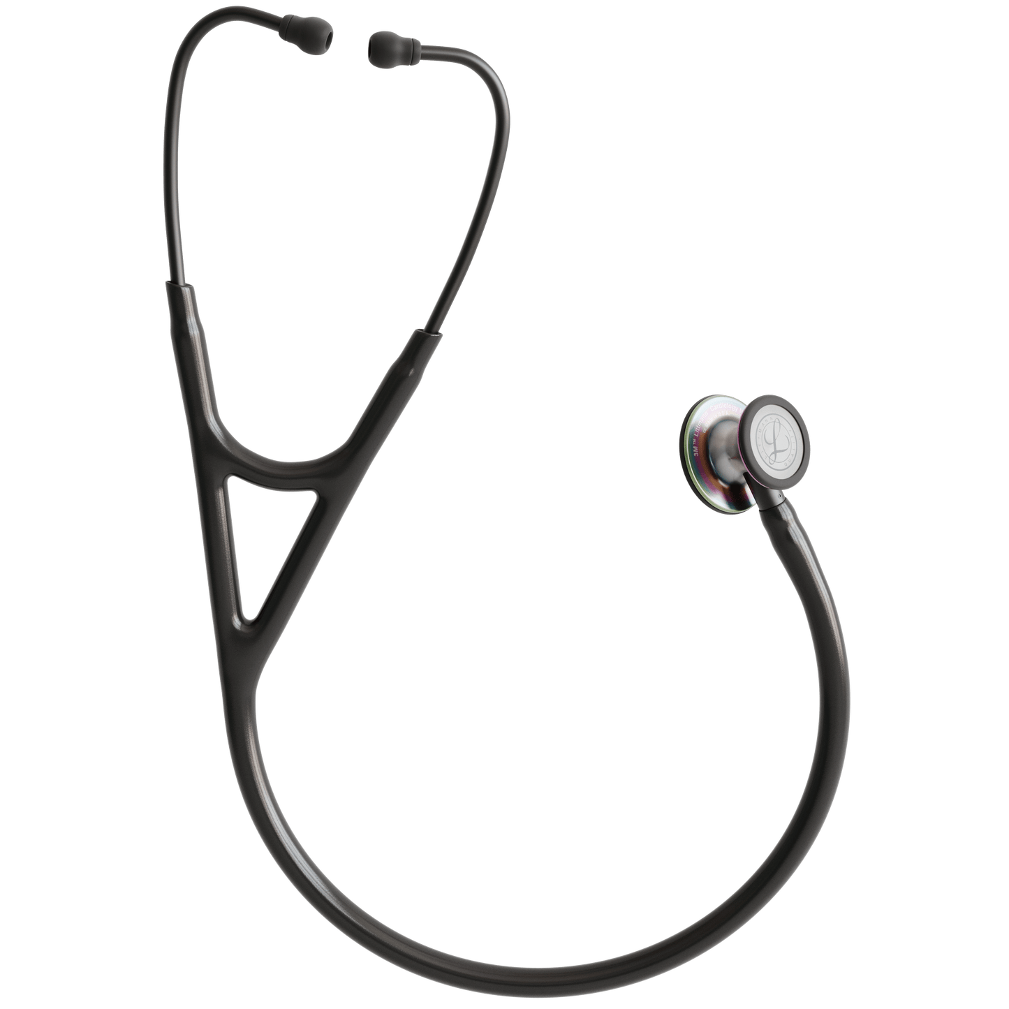 Littmann Cardiology Stethoscopes Littmann Cardiology IV Stethoscope Polished Rainbow Black Stem 6240