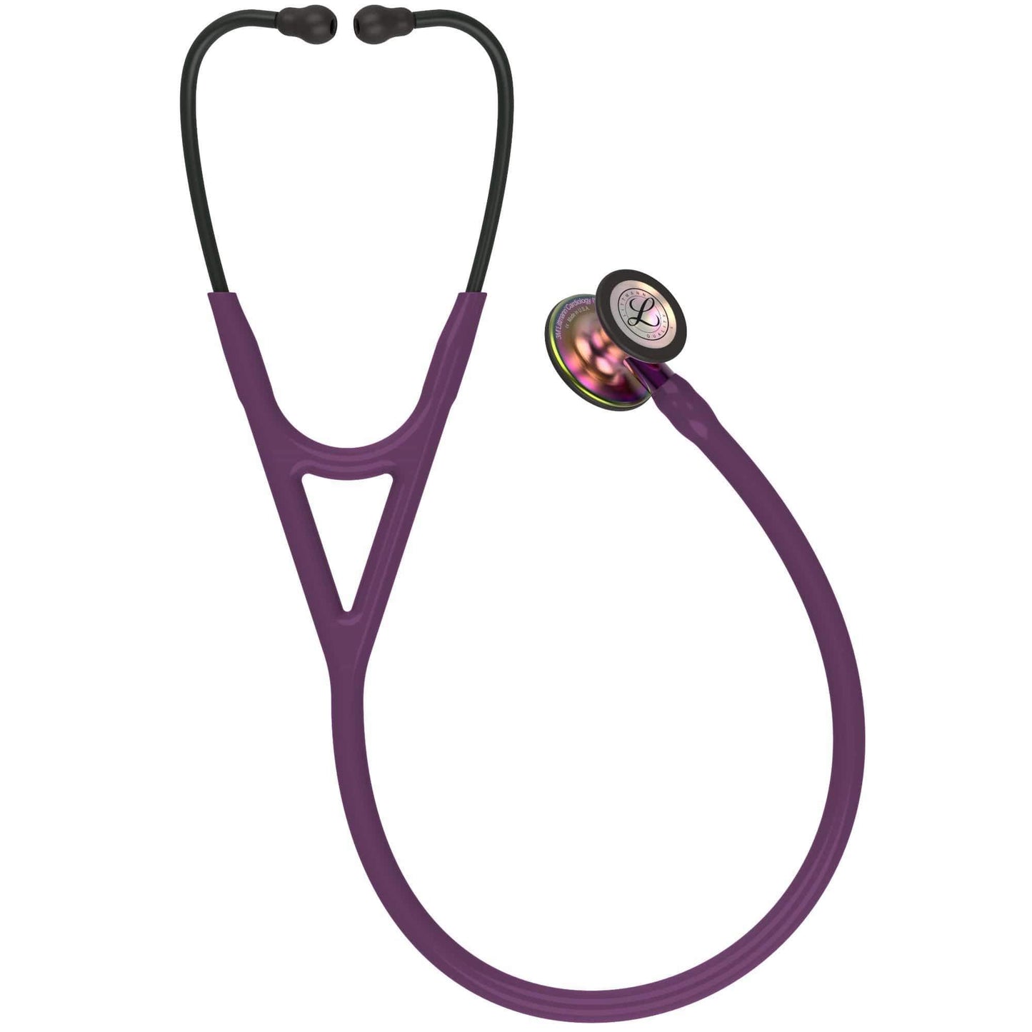 Littmann Cardiology Stethoscopes Littmann Cardiology IV Stethoscope Rainbow Chestpiece Plum with Purple Stem 6205
