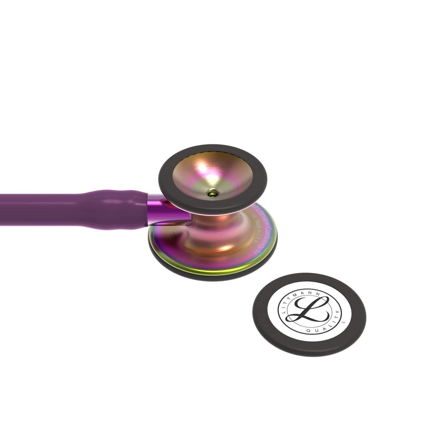 Littmann Cardiology Stethoscopes Littmann Cardiology IV Stethoscope Rainbow Chestpiece Plum with Purple Stem 6205