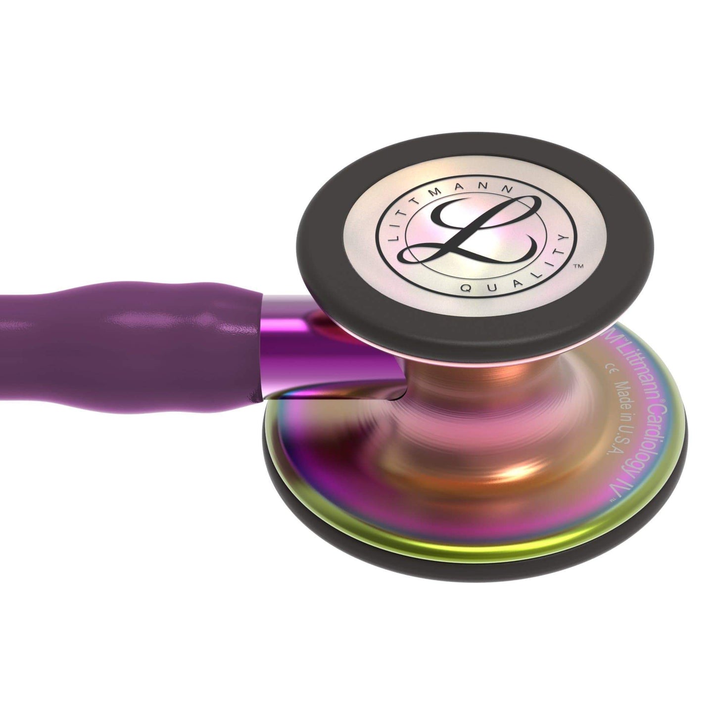 Littmann Cardiology Stethoscopes Littmann Cardiology IV Stethoscope Rainbow Chestpiece Plum with Purple Stem 6205