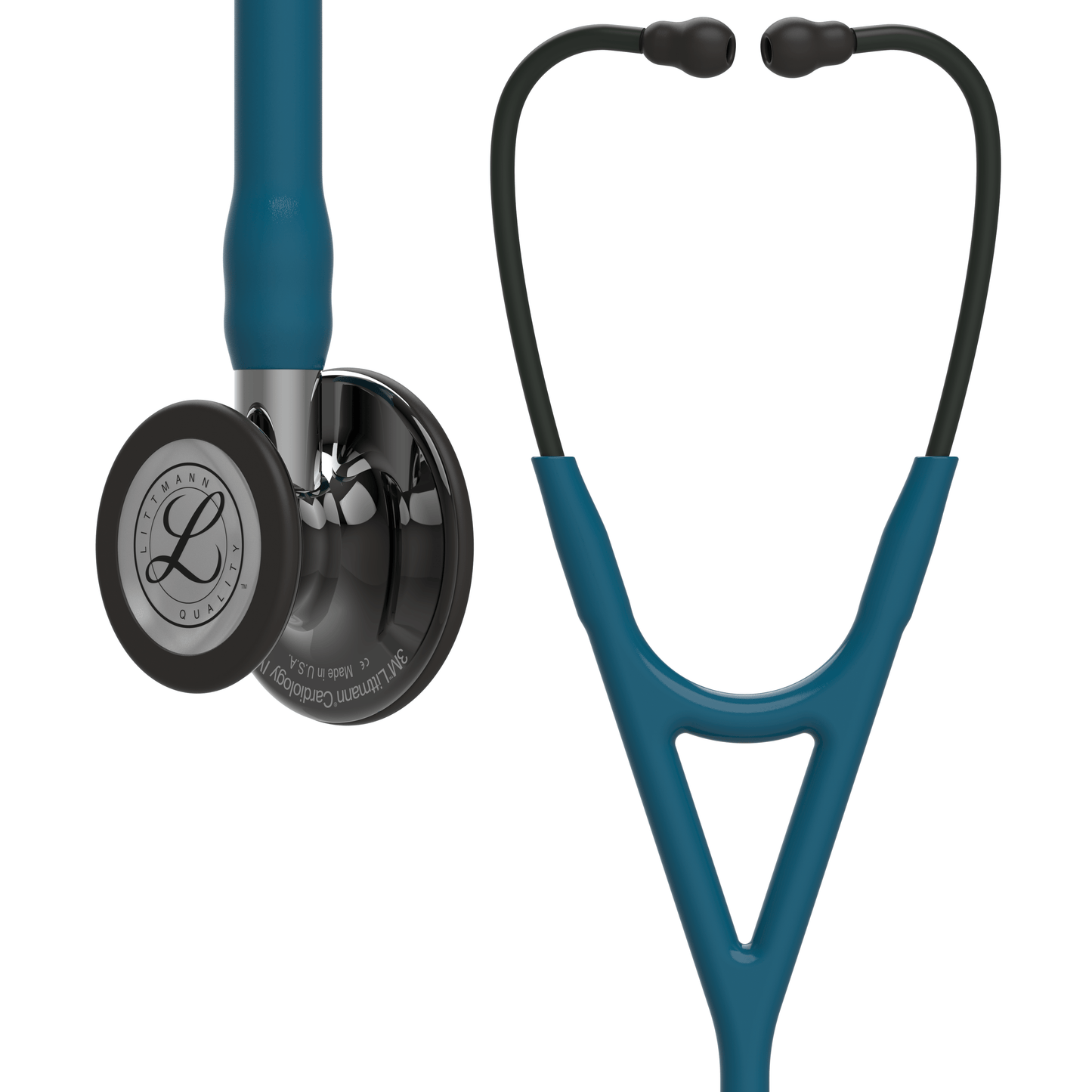 Littmann Cardiology Stethoscopes Littmann Cardiology IV Stethoscope Smoke Caribbean/Mirror Stem 6234