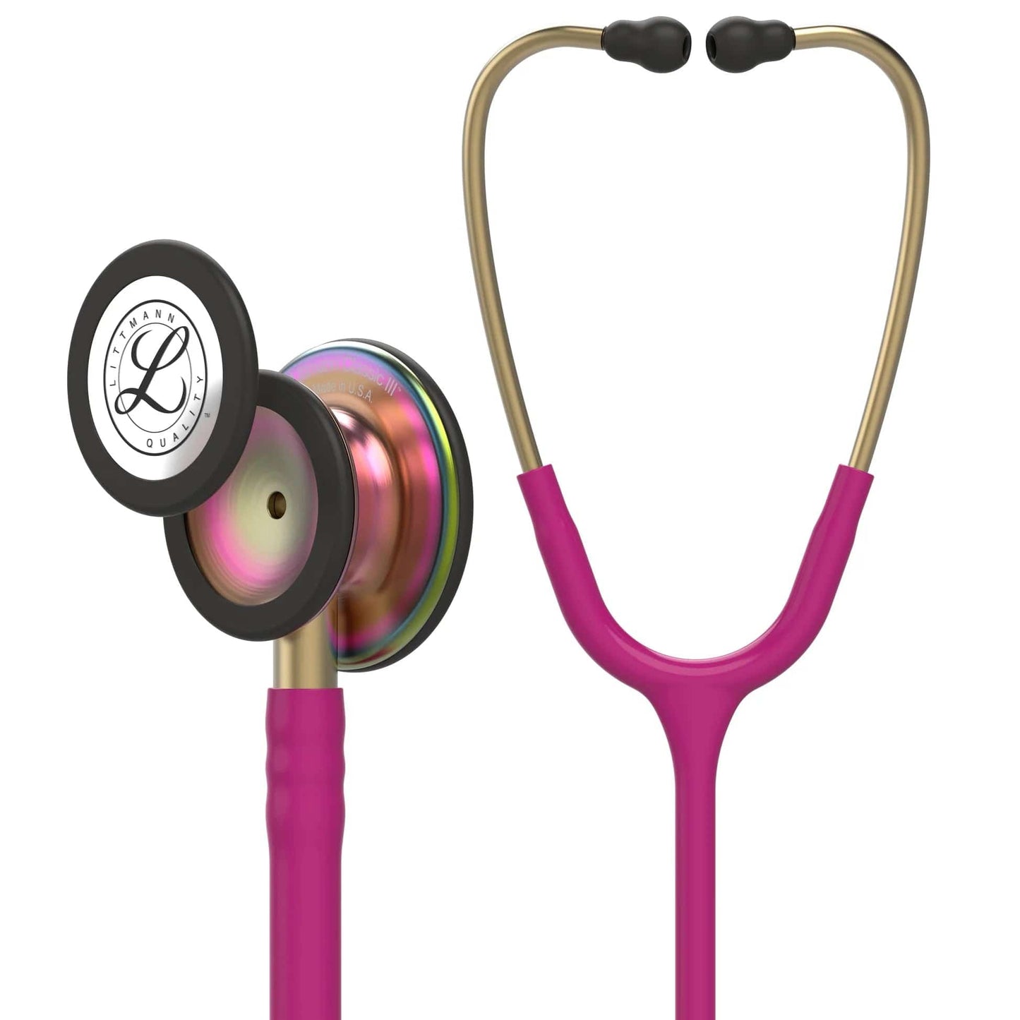 Littmann Classic Stethoscopes Littmann Classic III Stethoscope Raspberry/Rainbow 5806