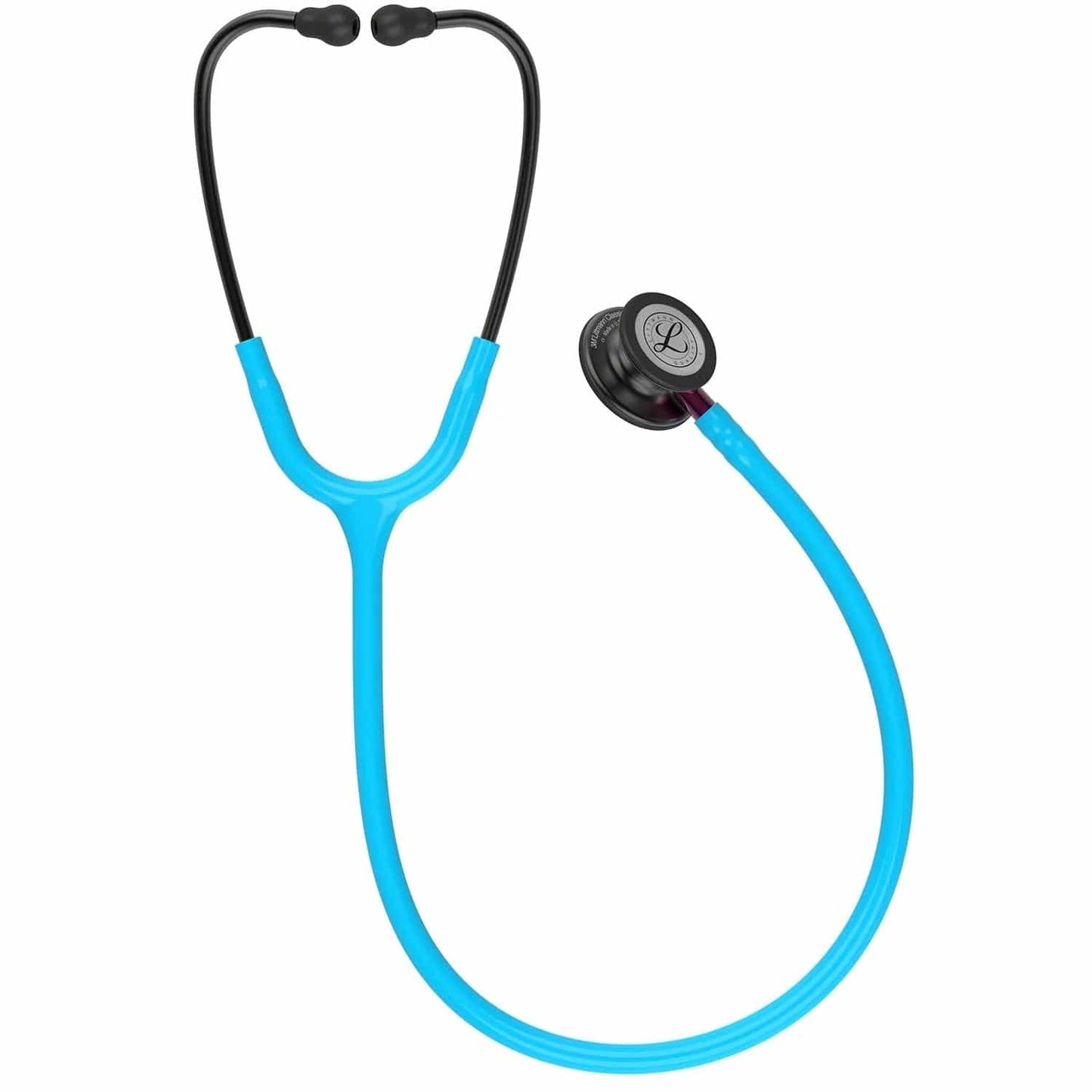 Littmann Classic Stethoscopes Littmann Classic III Stethoscope Smoke/Turquoise Pink Stem 5872