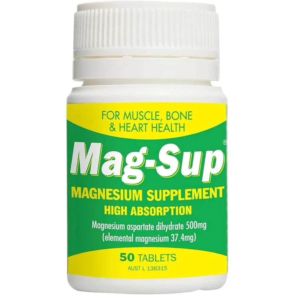 Mag-Sup Supplements Mag-Sup Magnesium Aspartate 500mg Tablets