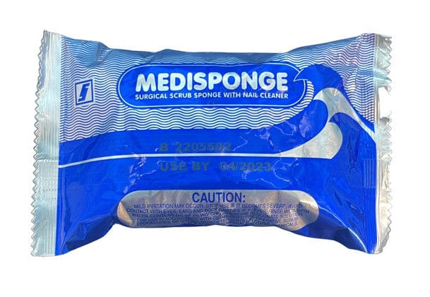 Medisponge Surgical Scrub Sponge With Nail Cleaner With Chlorhexidine