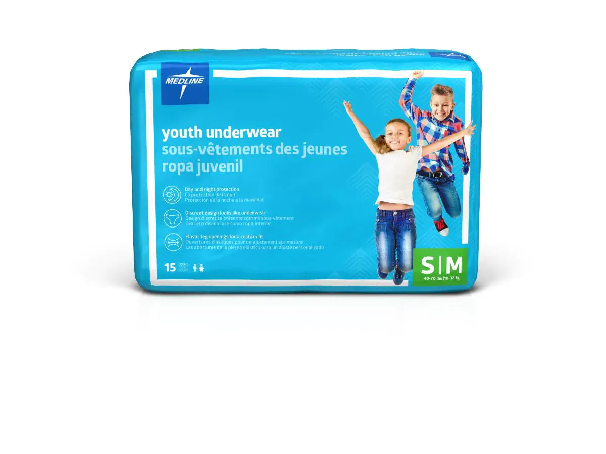 Medline Drytime Youth Protective Underwear