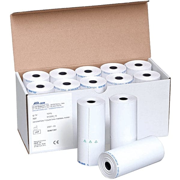 MIR Printer Papers MIR Spirolab Thermal Printer Paper - 90 ft Length, 112 mm Width
