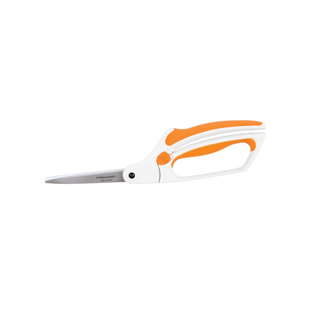 Fiskars Softouch All-Purpose Scissors — Safety Lock & Spring Handle
