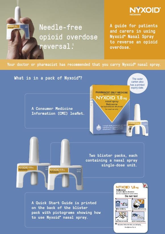 Mundipharma Nasal Sprays Nyxoid Nasal Spray 1.8mg/0.1ml - Emergency Opioid Overdose Treatment