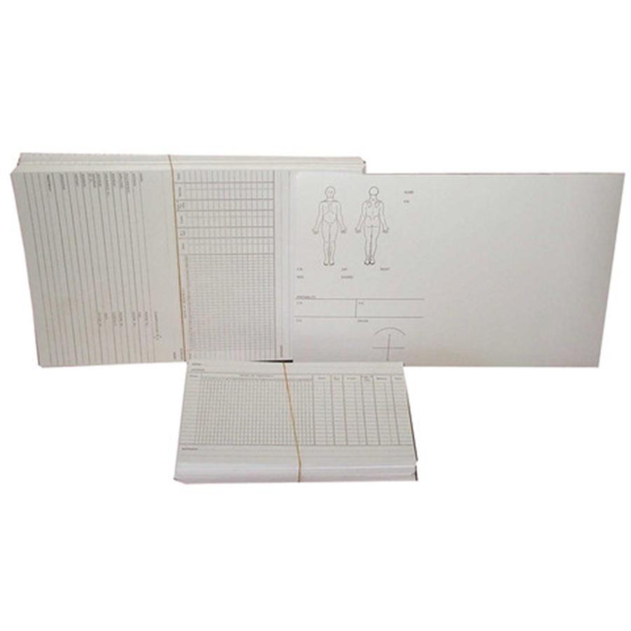 Patient History Cards - Foldable 30 cm x 20 cm - Pack of 100