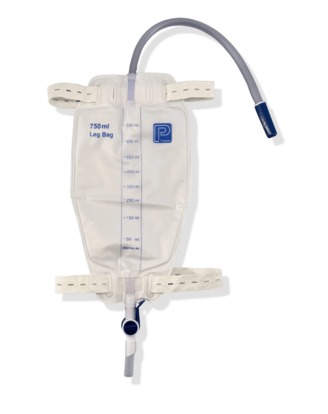 Premier Leg Bag 750ml With 30cm Inlet Tube Elastic Strap