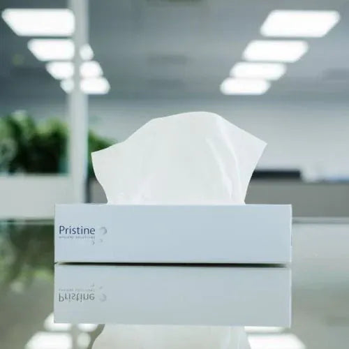 Pristine Premium Facial Tissue Flat Box 2 Ply 100 Tissues Per Box