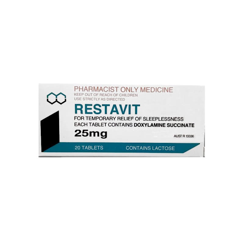 Restavit Sleep Aids Restavit Doxylamine Succinate Tablets - 25mg