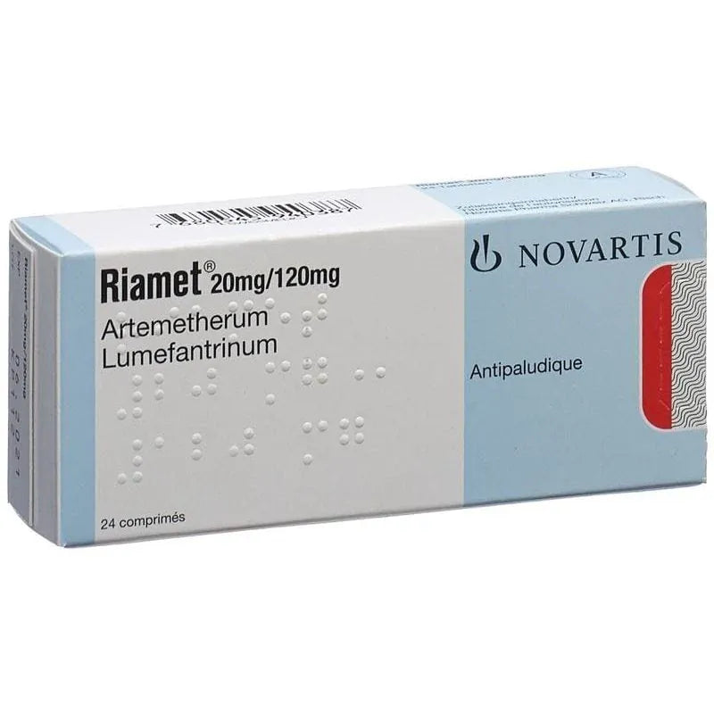 Novartis Riamet Tab 20/120mg 24 SNZ (Artemether 20mg Lumefantrine 120mg Tab)