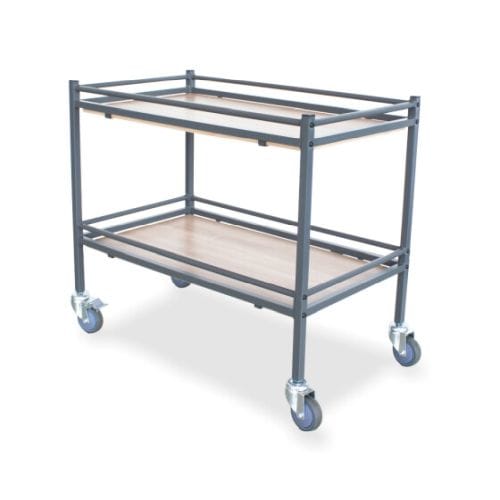 Roma Double Shelf Utility Trolley