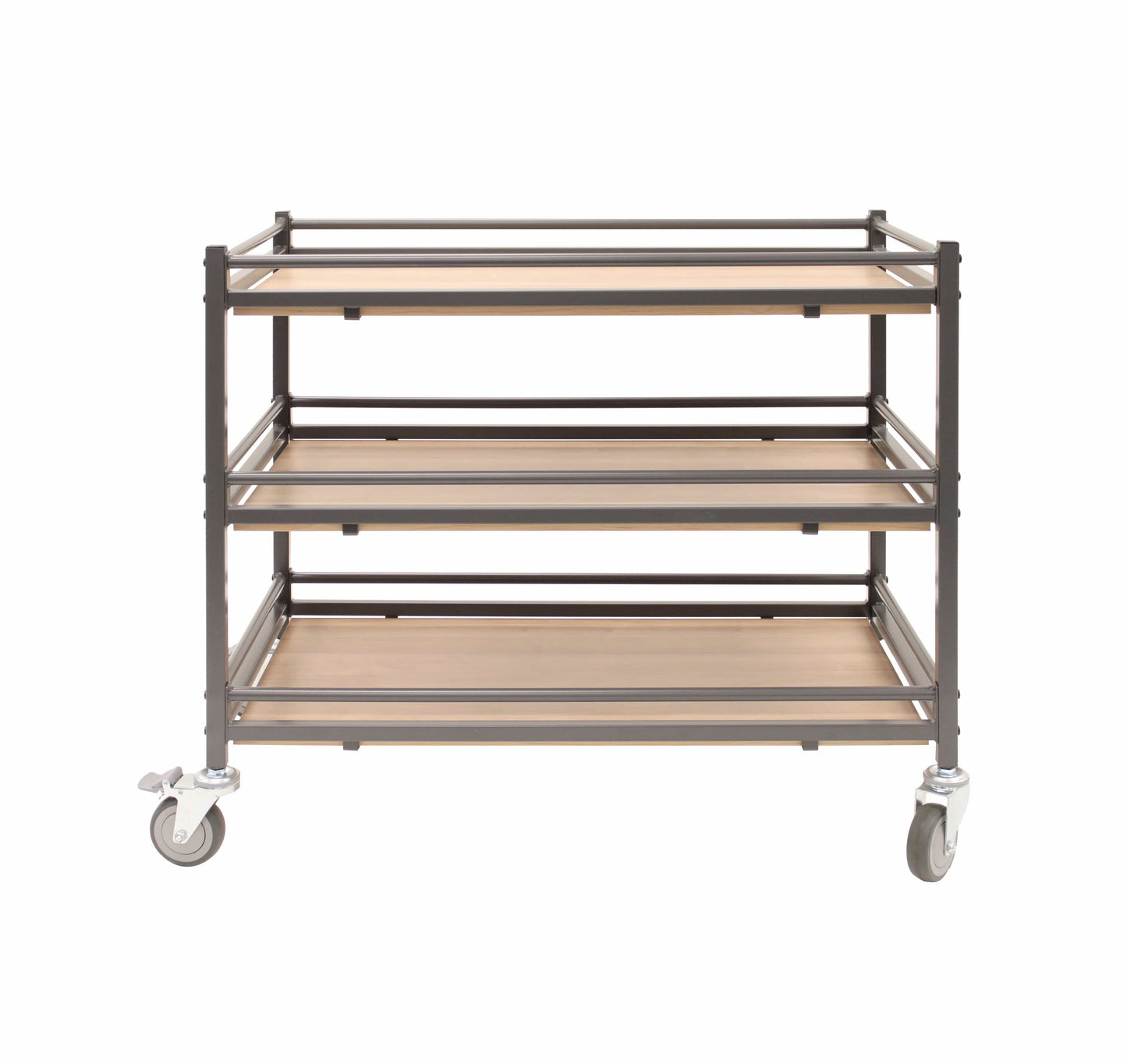 Roma Three Shelf Utility Trolley - Grey