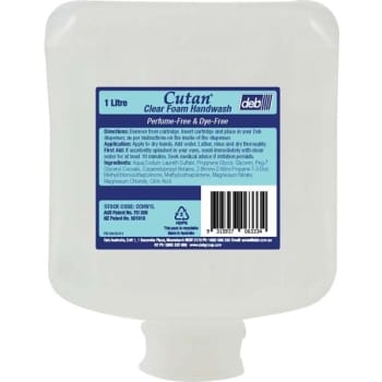 Sc Johnson Deb Skin Care Cutan Clear Foam Handwash 1Lt