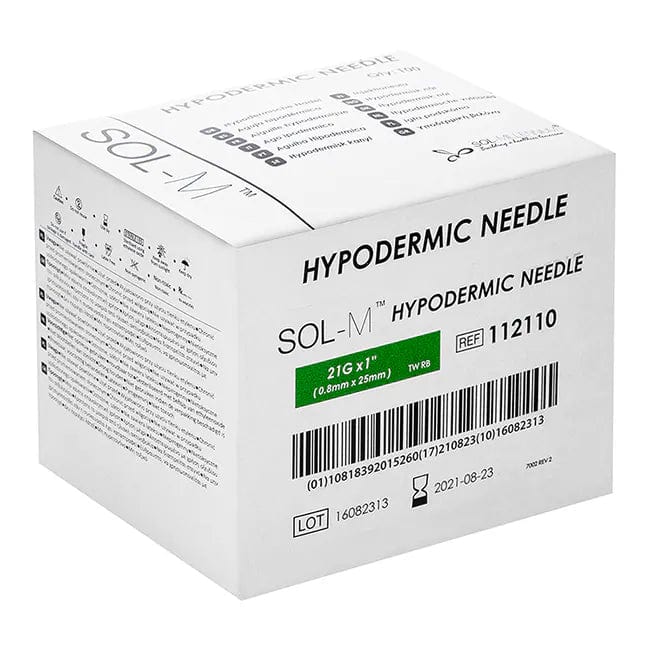 Sol-Millennium Hypodermic Needles Sol-M Hypodermic Needle 21G 25mm
