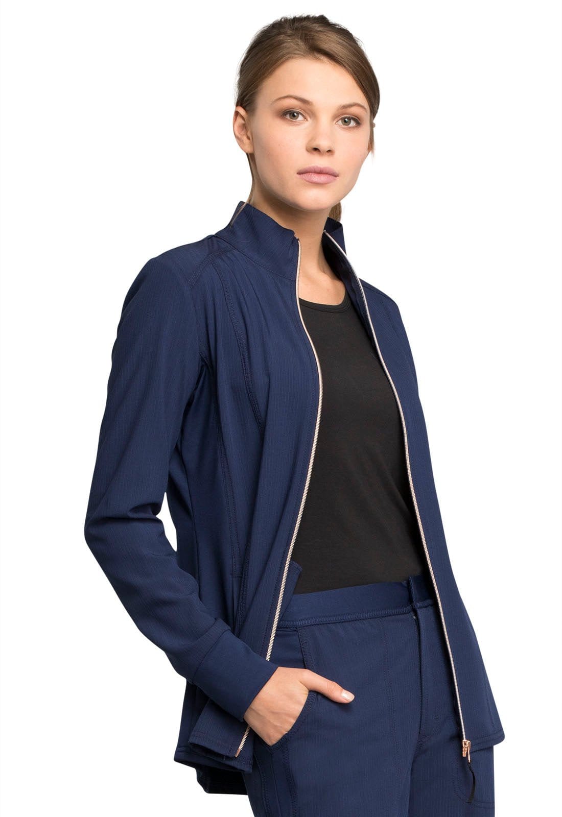 Statement By Cherokee Scrub Jacket Statement by Cherokee Scrubs Zip Front Jacket