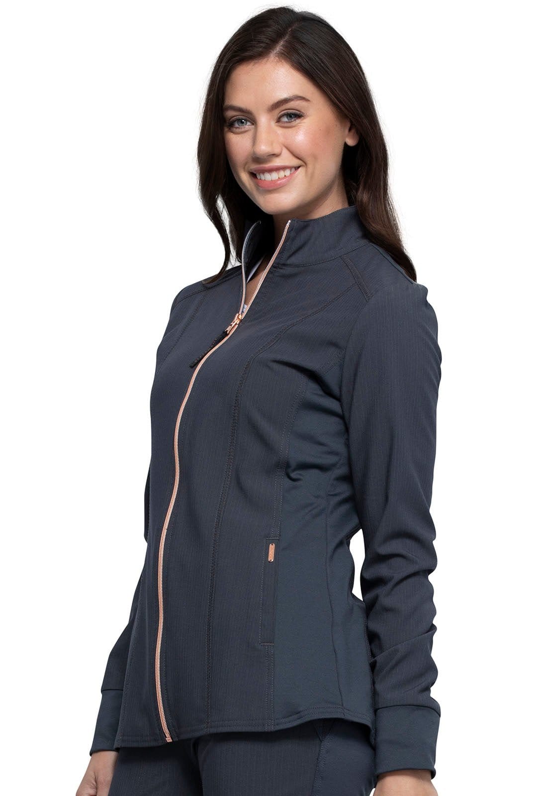 Statement By Cherokee Scrub Jacket Statement by Cherokee Scrubs Zip Front Jacket