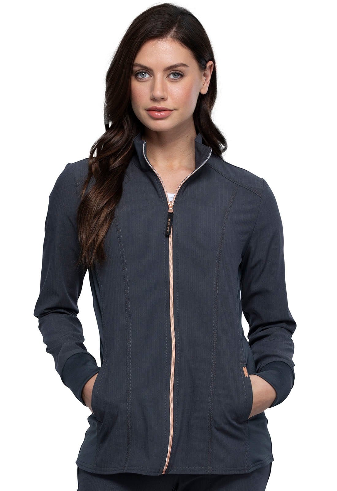 Statement By Cherokee Scrub Jacket Statement by Cherokee Scrubs Zip Front Jacket